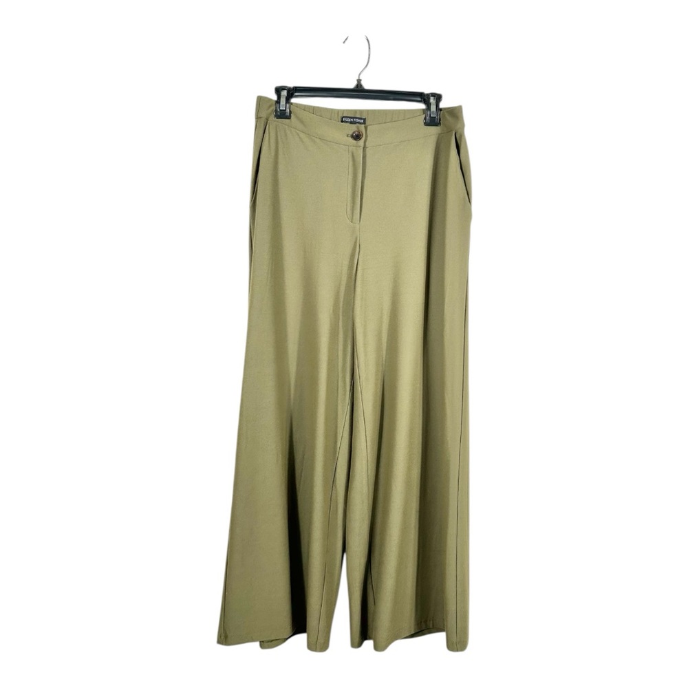 Eileen‎ Fisher Olive Green Wide Leg Pants